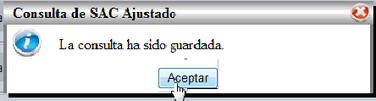 Mensaje del sistema
